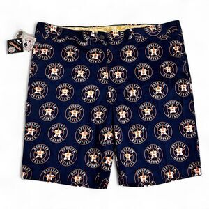 NWT Houston Astros Loudmouth Poly Solid StretchTech Shorts Sz 44 Waist